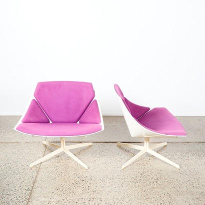 A Pair Of Space Age Lounge Chairs by Jehs+Laub for Fritz Hansen