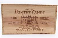 (12) 2003 Chateau Pontet-Canet, Pauillac (OWC)