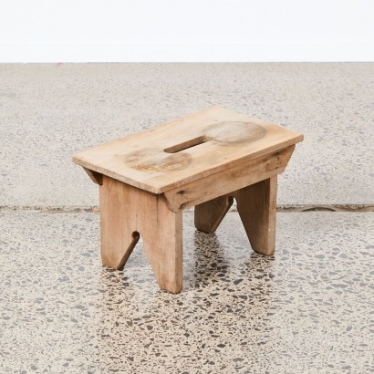 A Vintage Woodwork Class Apprentices Step Stool
