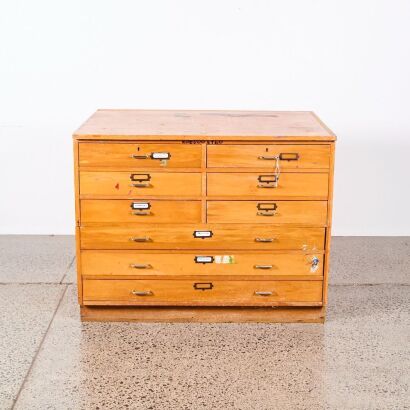 A Set of Plan Drawers