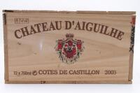 (12) 2003 Chateau d'Aiguilhe, Castillon Cotes de Bordeaux (OWC)