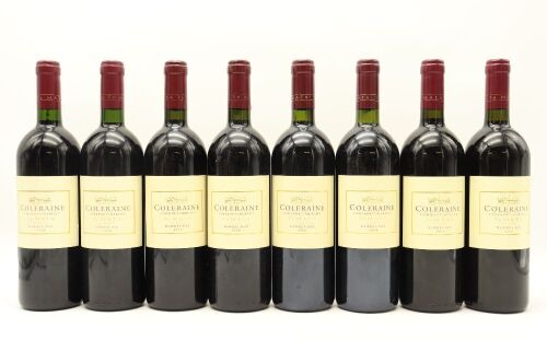 (1) 1998 - 2001 Te Mata Estate Coleraine Collection, Hawke's Bay, 8 Bottles Sold as One Lot