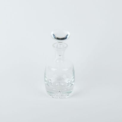 A Clear Glass Decanter