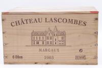 (6) 2003 Chateau Lascombes, Margaux (OWC)