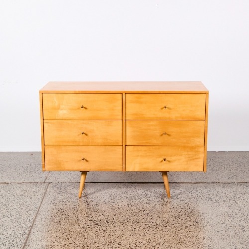 A 1950s Paul McCobb 'Planner' Group Series 6-Drawer Chest for Winchendon Furniture, USA