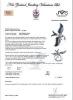 18ct White Gold Flying Swallow Bird Diamond and Sapphire Ring - 2