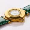 18ct Yellow Gold, Rare, 25mm Jaeger LeCoultre Carnet De Rendezvous' Diamond / Emerald Quartz Wristwatch, circa 1999 - 3