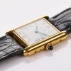 A Rare, Vintage, Cartier Tank Louis Cartier "Paris Dial" 18ct Yellow Gold Wristwatch, circa 1970's - 2