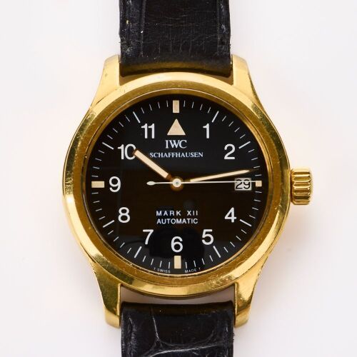 18ct Yellow Gold, 36mm IWC Pilots Mark XII Automatic Wristwatch