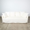 A Contemporary Linen Sofa