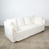 A Contemporary Linen Sofa - 2