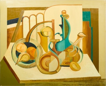 MARGERET FRANCES A Mid-Century Cubist Still Life