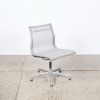 An Eames Aluminium Group Side Chair In Zinc Cygnus Mesh For Herman Miller