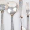 A Six Piece Georg Jensen Pyramid Sterling Silver Flatware - 2