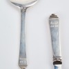 A Six Piece Georg Jensen Pyramid Sterling Silver Flatware - 3