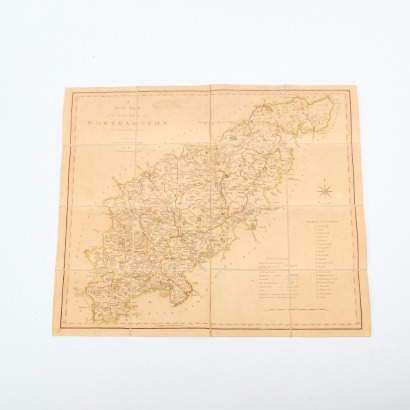 An Antique Map of Northampton