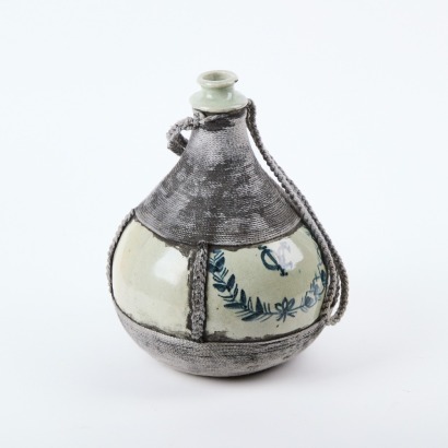 A Vintage Ceramic Wine Flask