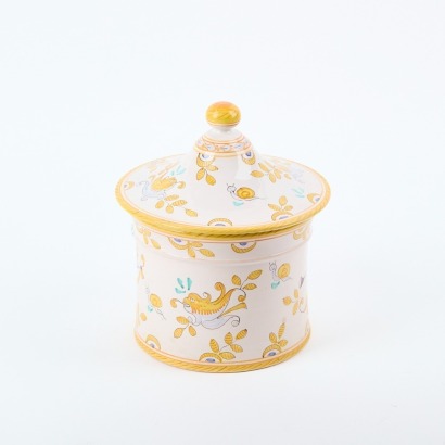 A Vintage Italian Lantica di Deruta Storage Jar