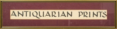 A Framed Antiquarian Prints