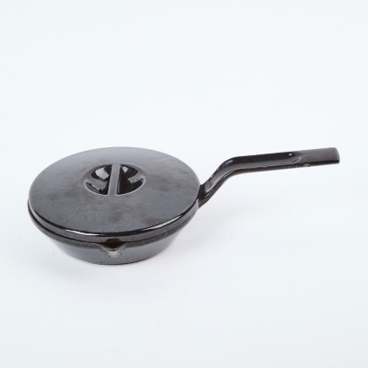 A Danish Cast Iron Frypan with Lid
