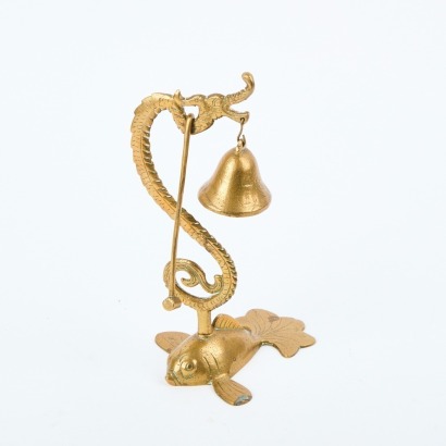 A Brass Dragon Bell and Striker