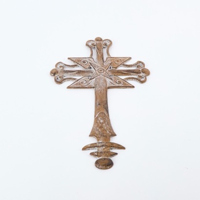 A Cast Iron Large Wall Cross