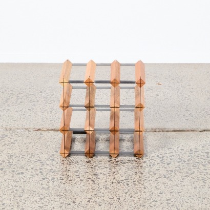 A Nine Bottle Wine Rack