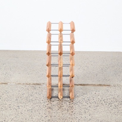 A Twelve Bottle Wine Rack