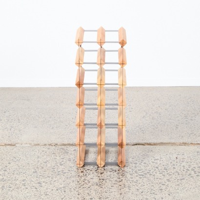 A Twelve Bottle Wine Rack