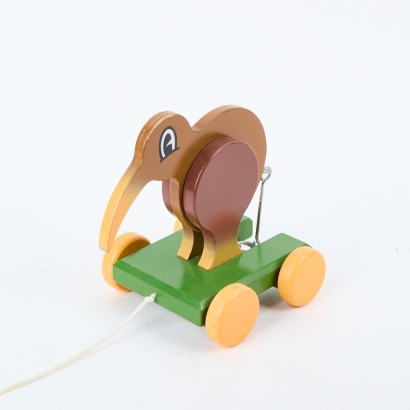 A Kiwi Wooden Pull Along by Dick Frizzell