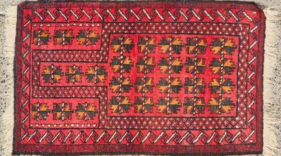 A Hand Knotted Afghan Rug