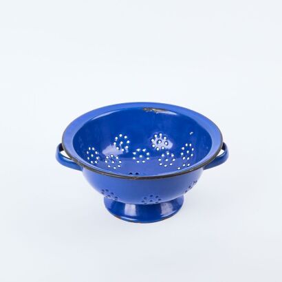 A Rustic Country Kitchen Enamel Colander