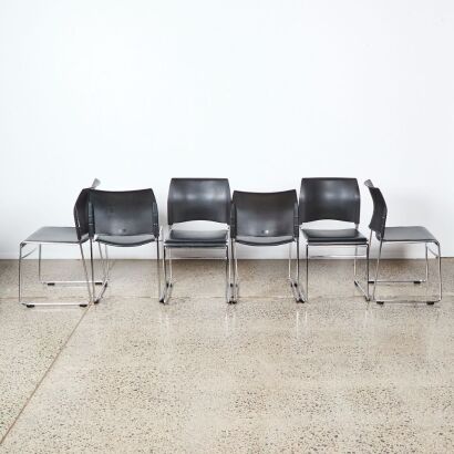 A Set Of Six Buro Maxim Chairs