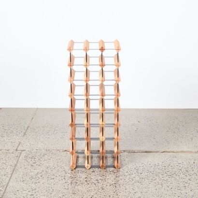 A 21 Bottle Wine Rack
