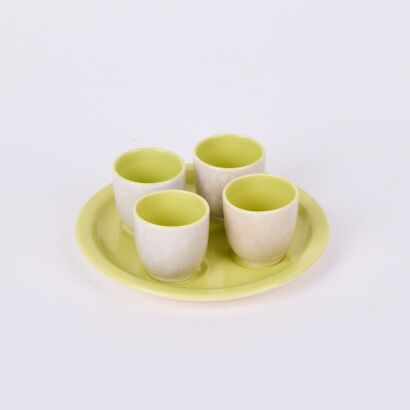 A Vintage Poole Egg Cup Set
