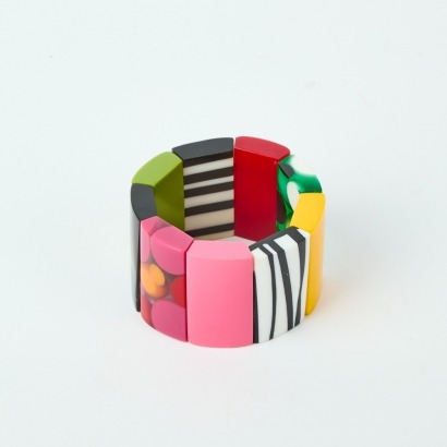A Liquorice Allsorts Pop Art Resin Braclet