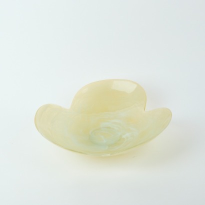 A Mid Century Glass Swirl Feature Bowl