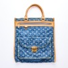 Louis Vuitton, Monogram Denim Sac Plat Tote Bag with Box