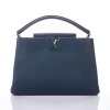 Louis Vuitton, Cobalt Taurillon Capucines MM Bag