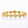 18ct Yellow Gold, 5.10ct Fancy Yellow Diamond / 2.93ct Small Diamond Bracelet - As new