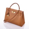 Herm&egrave;s, Gold Epsom Kelly Sellier 32 with Box - 2
