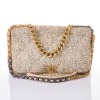 Chanel, Oreo Cream Tweed Maxi 19 Flap Bag with Box