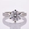 Platinum, Modern, Handmade, 2.03ct Solitaire Diamond Ring