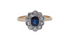 18ct Antique Sapphire and Diamond Ring