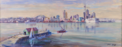 JOHN SPEEDY Auckland Waterfront from Stanley Bay
