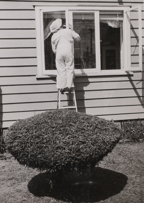 MAX OETTLI Woman Painting Her Windows, Ponsonby Road, Auckland