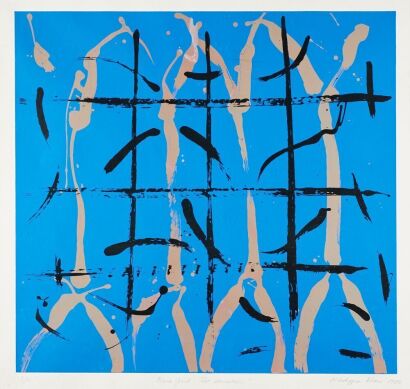 PHILIPPA BLAIR Black Grid: Red Variation