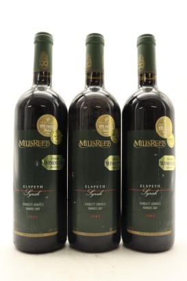 (3) 2002 Millsreef Eslpeth Syrah, Gimblett Gravels