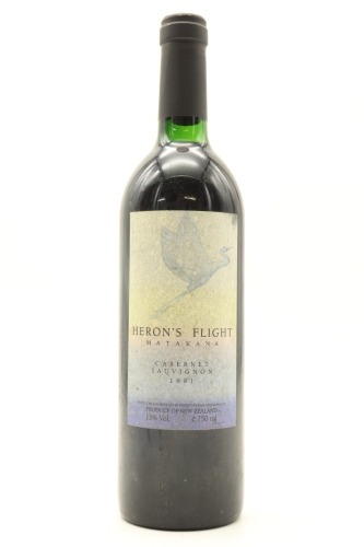(1) 1991 Heron's Flight Cabernet Sauvignon, Matakana