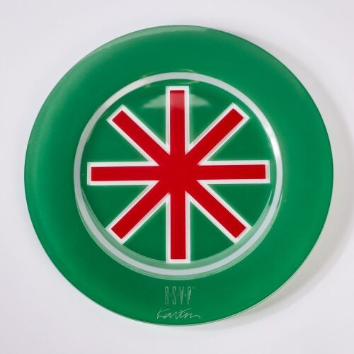 A Karim Rashid RSVP Collection Glass Plate